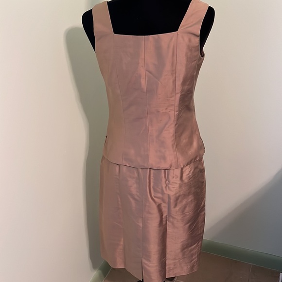 Lafayette 148 3pc gold skirt suit - Picture 3 of 8